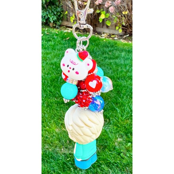 BTS Mookie Jimmin Kawaii Chibi Keychain Purse Bag Charm - Picture 3 of 5